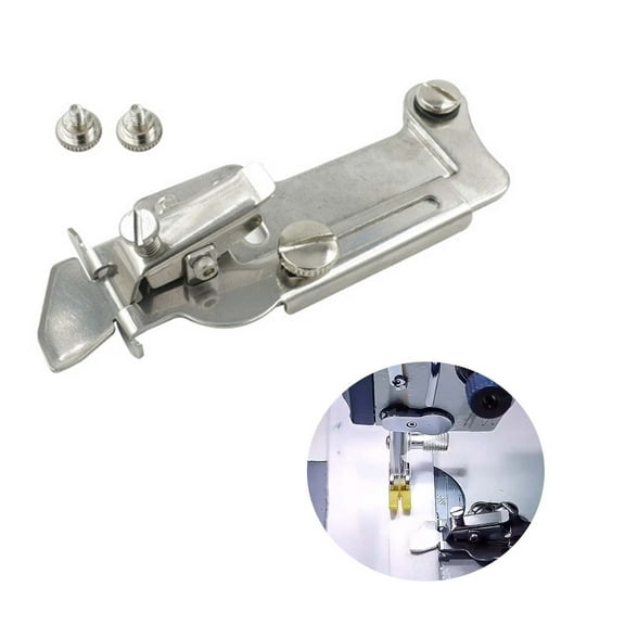 HengDidi Sewing Machine Fabric Guide Accessory, Presser Foot Attachment for Flat Seams Anti-Curling Edge Control Versatile for Household Machines (15+ Stitches)