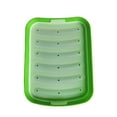 thumbnail image 1 of HengDidi Silicone Sausage Maker Mold with Lid - 6-Cavity Steam Venting Hot Dog & Meat Tray for Baking - Dishwasher Safe Non-Stick Surface, 1 of 6