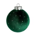 thumbnail image 1 of HengDidi Single Luxury Velvet Flocked Christmas Ornament Ball 3.15-Inch - Sparkling Decor for Holiday Trees and Seasonal Home Celebration Displays, 1 of 6