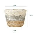thumbnail image 1 of HengDidi Small Cotton Rope Plant Basket Woven Plant Coiled Basket , Decorative Flower Pot Cover Closet Storage Bin Table Desk Organizer for Home Decor, 1 of 8