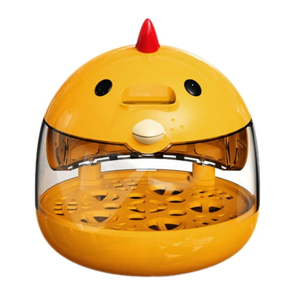 HengDidi Smart Temperature Control Mini Egg Incubator - Compact Portable Brooder for Poultry Reptile Eggs, Family-Friendly Educational Tool (13.6x13.6x14.8cm)