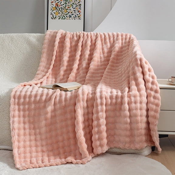HengDidi Soft Thick Fleece Throw Blanket for Bed and Sofa Comfort, Cozy Plush Cover for Winter Napping and Home Decor Essentials