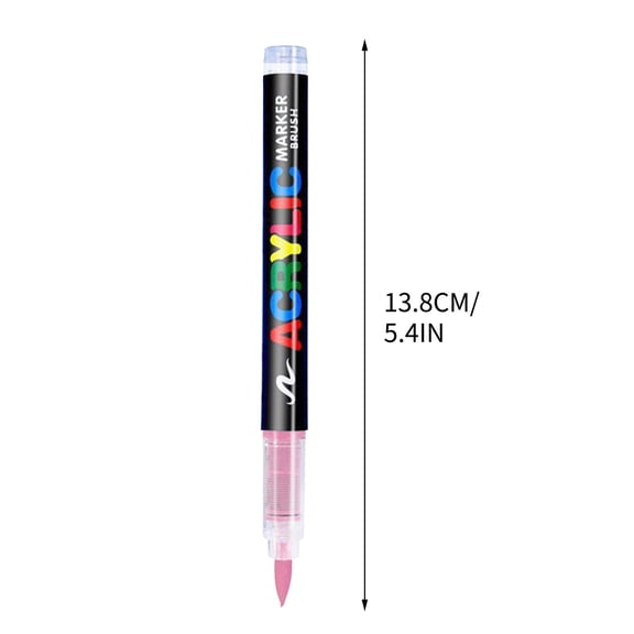 HengDidi Soft Tip Acrylic Marker - 5ml No-Pressure Liquid Ink Pen for Drawing & Sketching, Vibrant Colors for Art Projects Hot Pink