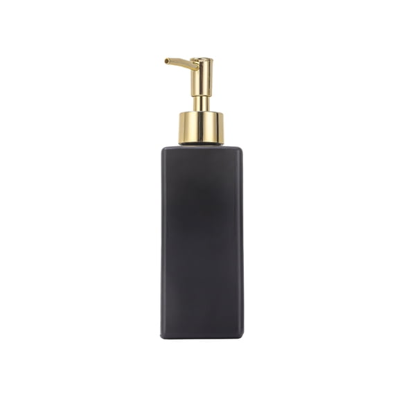 HengDidi Solid Color Glass Refillable Foam Dispenser 350ml Hand Soap Pump Bottle Bathroom Sink Organizer with Lotion Function