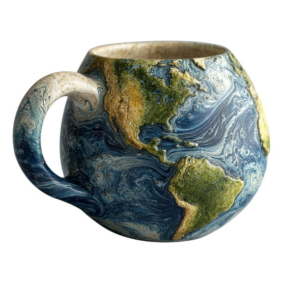 HengDidi Space Themed Coffee Mug Collection With Solar System Astronomy Lover Gift Resin Material Stainless Steel Inner Liner For Hot Beverage Use And Display