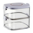 thumbnail image 1 of HengDidi Stackable Transparent Spice Organizer Modular Storage Containers Sealed Jars for Kitchen Spices Pepper Condiments Countertop Household Solution, 1 of 6