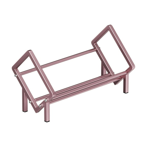 HengDidi Stainless Steel Desktop Bookshelf with Corrosion-Free Design, Multi-Tier Open Shelf for Campus Office Books Storage Rack 15.74x11.02 Inches