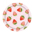 thumbnail image 1 of HengDidi Strawberry Theme Disposable Tableware Set Complete Party Kit - Includes Plates Cups Napkins Tablecloth Festive Decor for Birthday Celebrations Easy Cleanup, 1 of 5