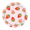 thumbnail image 1 of HengDidi Strawberry Theme Disposable Tableware Set Complete Party Kit - Includes Plates Cups Napkins Tablecloth Festive Decor for Birthday Celebrations Easy Cleanup, 1 of 5