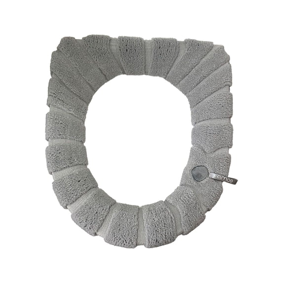 HengDidi Stretchable Warm Washable Toilet Seat Cover with Handles - Soft Acrylic Universal Fit for Round/Elongated Toilet, Easy Installation & Machine Washable, Year-Round Bathroom Comfort