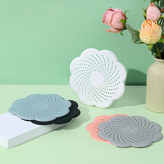 HengDidi Stylish Versatile Floor Filter Mat with Soft Material Strong Suction - Prevents Hair Debris Blockage Keeps Space Clean Easy Install Clean for Bathroom Kitchen