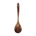thumbnail image 1 of HengDidi Teak Wood Non-Stick Pan Spatula for Kitchen Use, Natural Cooking Utensil for Mixing and Salads, Durable and Easy-Maintain Wood Tool, 1 of 6