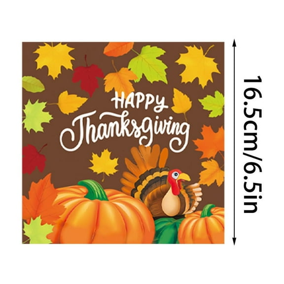 HengDidi Thanksgiving Themed Disposable Tableware Set - Complete Party Supplies with Plates, Cups, Napkins for Festive Dinner Gatherings