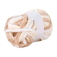 thumbnail image 1 of HengDidi Thick Cotton Crochet Yarn for Blankets & Scarves - Soft Multicolor Tie-Dye Craft Yarn, 72FT Skein, Khaki/Brown/Beige/Multicolor, Ideal for DIY Knitting Projects, 1 of 8