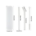 thumbnail image 1 of HengDidi Transparent Borosilicate Glass Reusable Straws Set Heat Resistant Anti-lipstick Drinking Straws with Cleaning Brush Safe for Hot Beverages Kitchen, 1 of 6