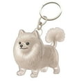 thumbnail image 1 of HengDidi Transparent Resin Pet Hair Memorial Keychain Dog Shaped Keepsake Holder for Collecting Fur Tributes Compact Size Companion Gift for Pet Lovers Easy Carry, 1 of 4