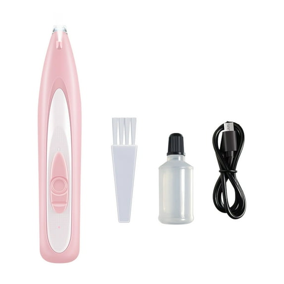 HengDidi USB Rechargeable Pet Hair Trimmer with LED Light Low Noise for Cats Dogs Leg Paws Gentle Grooming Trimming Clipper