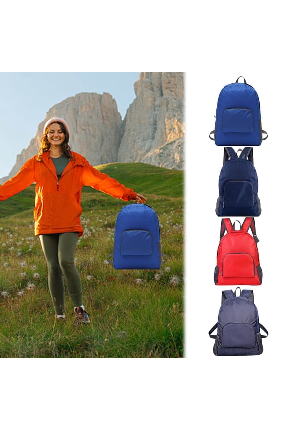 Ultra-Lightweight Foldable Backpack Campus Ready Design with Fluorescent Accents Reflective Safety Strips