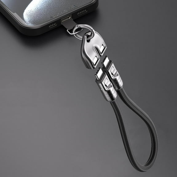 HengDidi Wearable USB-C Charging Cable for Phone Computer with Bracelet Attachment, 240W Fast PD Power Data Transfer Device Multipurpose