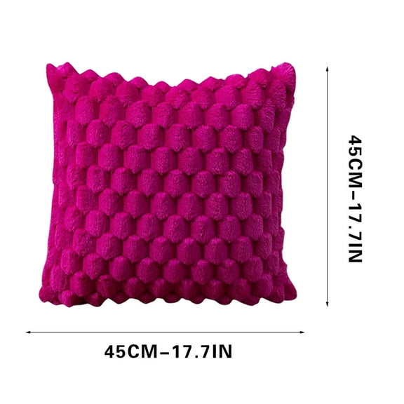 HengDidi Weaving Snowflake Velvet Solid Color Pillow Office Sofa Lumbar Support Pillow Bedside Support Pillowcase Cushion for Couch Home