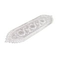 thumbnail image 1 of HengDidi White Hollow Lace Table Runner Placemat Decor - Festive Dining Table Cloth Easy Clean Polyester Home Gathering Decoration, 1 of 6