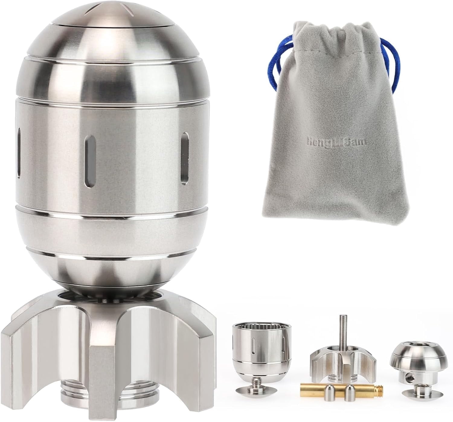 Ddluck Metal Fidget Stress-relieving Toys for Adults Rocket（Silver Copper）