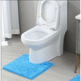 thumbnail image 1 of Hengbo Chenille U-Shaped Mat Toilet Counter Rug 20 x 20 inch Bathroom Rug Bathroom Mat Extra Soft Bathroom Rugs Bathroom Water Absorbent Machine Washable Blue, 1 of 1