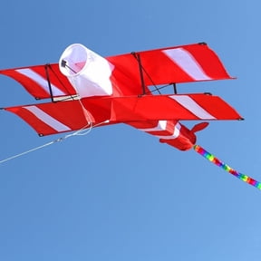 HENGDA KITE 3D Red Airplane Kite Outdoor Toys with Single Line Polyester