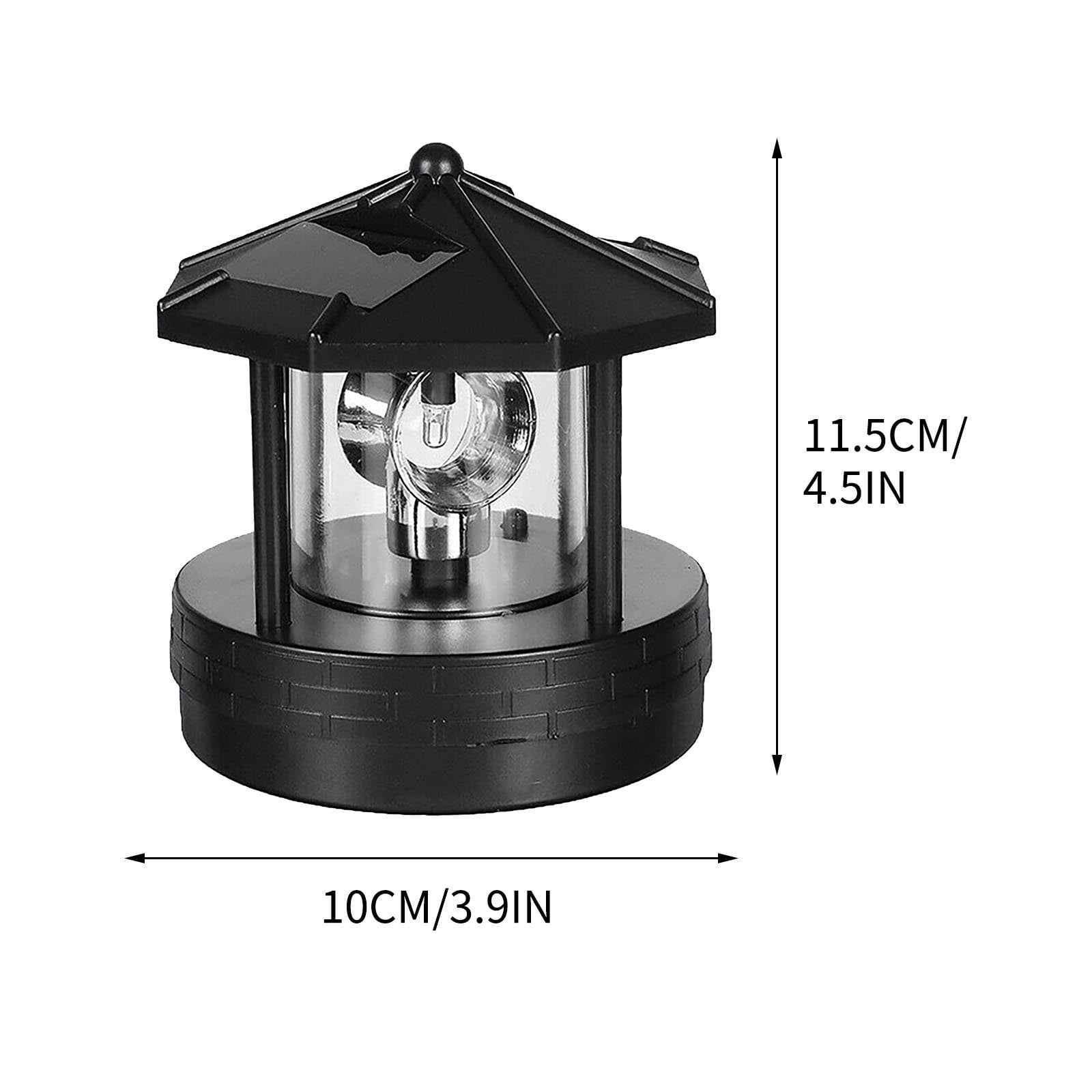 Hengdidi Led Solar Powered Lighthouse, 360 Degree Rotating Lamp ...