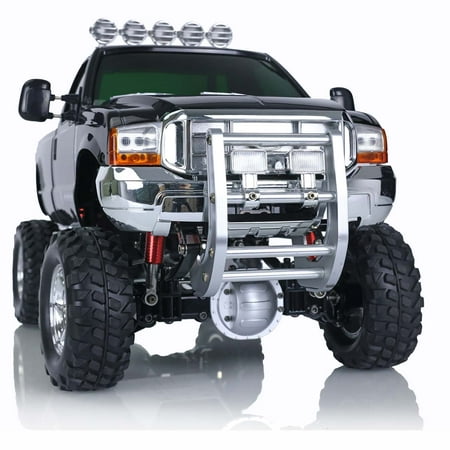 Hengguan 110 Rc Hg Pickup Truck P410 4Wd Rally Racing Crawler Car 2.4G Radio Motor Esc, Black