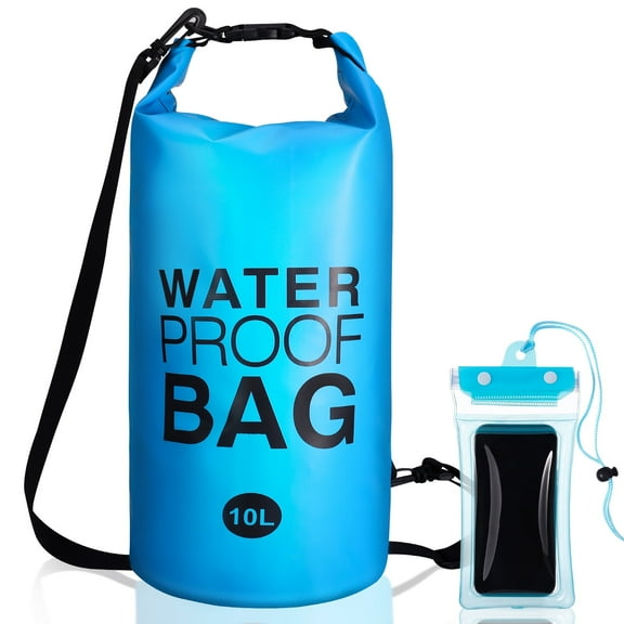 Hengguang 10L Waterproof Dry Bag with Phone Pouch, Lightweight Floating Dry Bag,Waterproof Stuff Sacks,Great for Kayaking,Hiking,Water Parks,Camping,Rafting,Wild Fishing