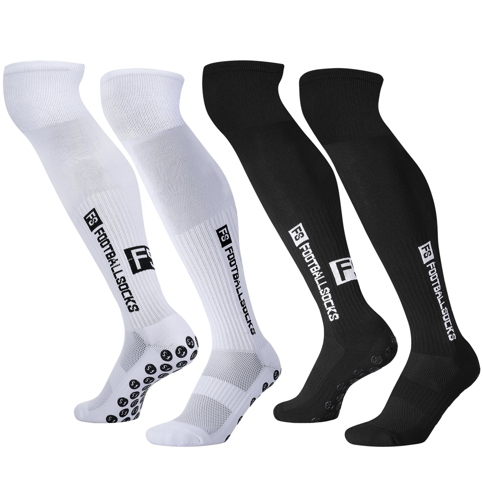 Hengguang 2 Pairs Over the Knee Baseball Socks, Men's Softball Sock