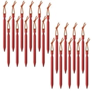 Hengguang 20 Pack Tent Stakes, 7075 Aluminium Tent pegs, Heavy Duty Lightweight Ground Pegs, Durable and Safe Metal Camping Spikes(Red)
