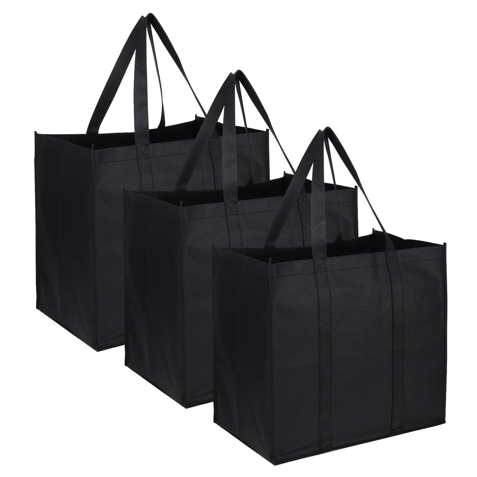 Hengguang 3Pcs Reusable Grocery Shopping Bags, 14.96* 9.84* 13.87inch