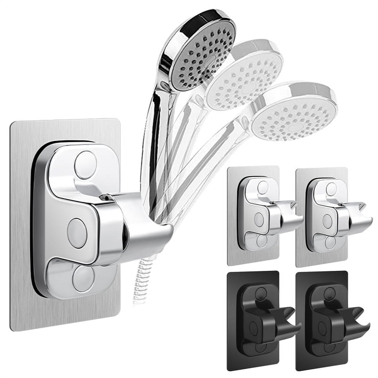 1pc Movable Shower Head & Holder Set, Shower Holder, Bathroom Mental Shower  Shelf, Bathroom Wall Mount Shower Hanger, Bathroom Accessories