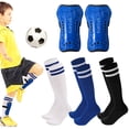 thumbnail image 1 of Hengguang 4 Pcs Soccer Shin Guards Set for Kids - Youth Protective Pads with 3 Pairs Socks, Lightweight Breathable Gear for Boys & Girls Ages 6-14, 1 of 7