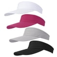 thumbnail image 1 of Hengguang 4Pack Sports Sun Visor Hats for Men & Women, UV Protection Adjustable Quick-Dry Golf Cap for Summer, Beach, Tennis, Outdoor Activities, Unisex Sun Hat with Sweatband, 1 of 7