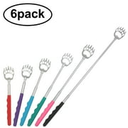 Hengguang Back Scratcher, Stainless Steel Telescopic Rod, Extendable Back Scratchers for Adults, Bear Claw/Rake Scratcher for Scratching, Instant Relief From Itching(Colorful)