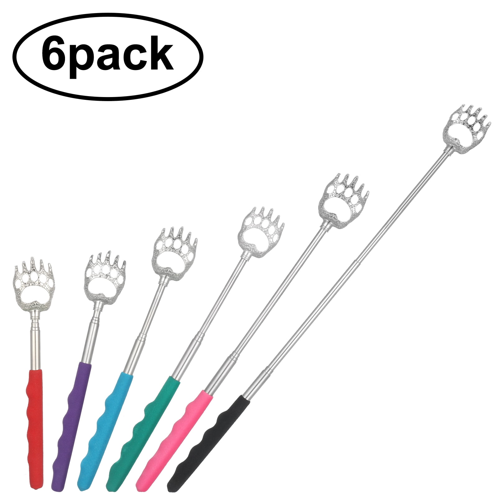 Hengguang Back Scratcher, Stainless Steel Telescopic Rod With 3 Pieces
