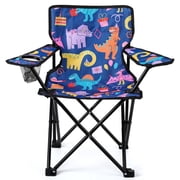 Hengguang Kids Camping Chair, Beach Folding Chair with Safety Lock for Boys Girls Toddler with Cup Holder & Carry Case- Tailgate, Travel, Lawn- for Indoor & Out