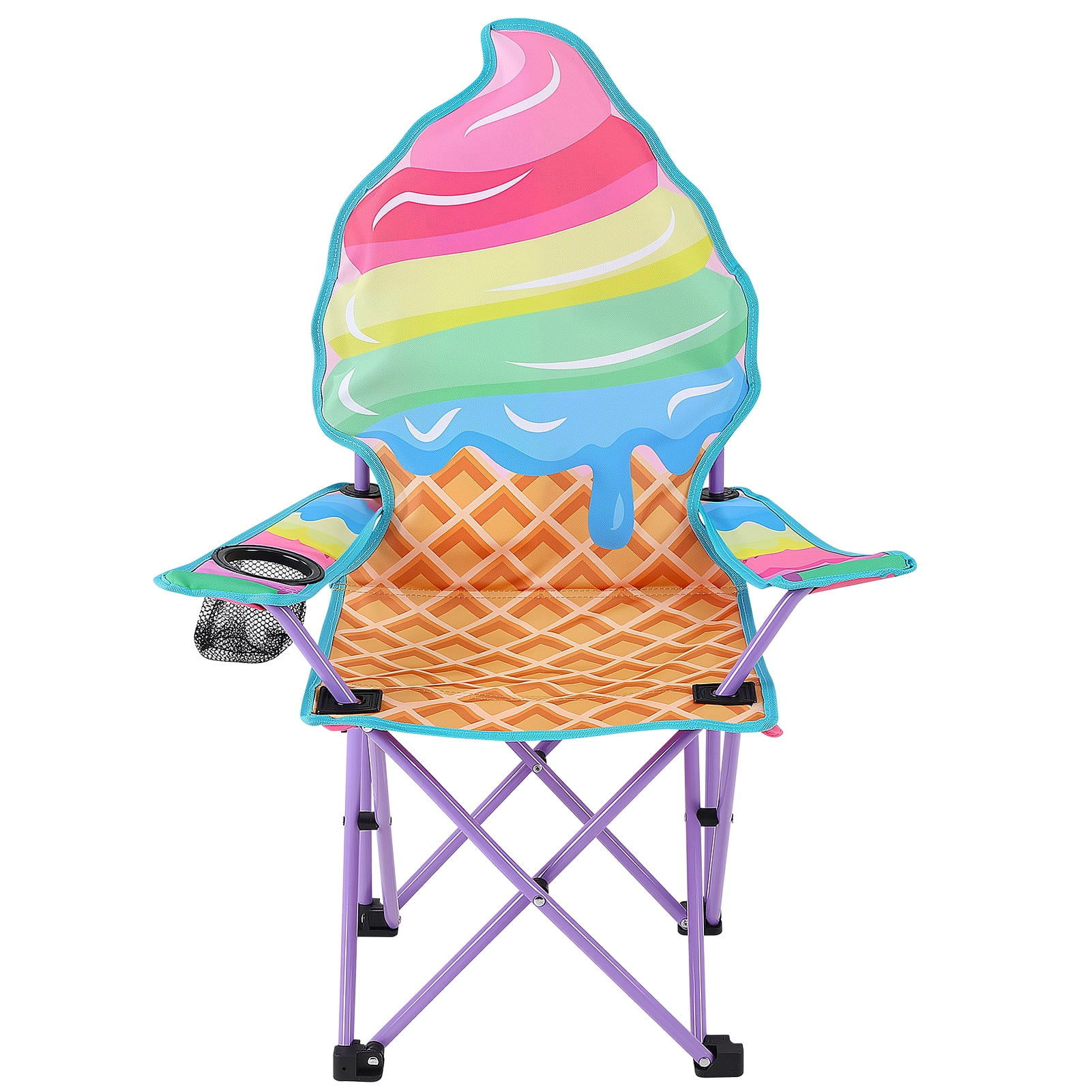 Hengguang Kids Camping Chair, Kids Outdoor Folding Lawn and Camping Chair with Cup Holder and Carrying Bag, Children's Camping Chairs for Travel, Lawn- for Indoor & Outdoor