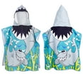 thumbnail image 1 of Hengguang Shark Hooded Towel for Kids, Hooded Beach Towel Swimming Bath Poncho Ultra Soft and Absorbent Bathrobe for Girls Boys Children Toddler 2-8 Years Old(green shark), 1 of 7