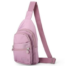 Hengguang Sling Chest Bag, Crossbody Body Sling Backpack for Women Men, Waterproof Shoulder Bag Daypack Small Backpack for Travel Hiking Running Sports(Pink)