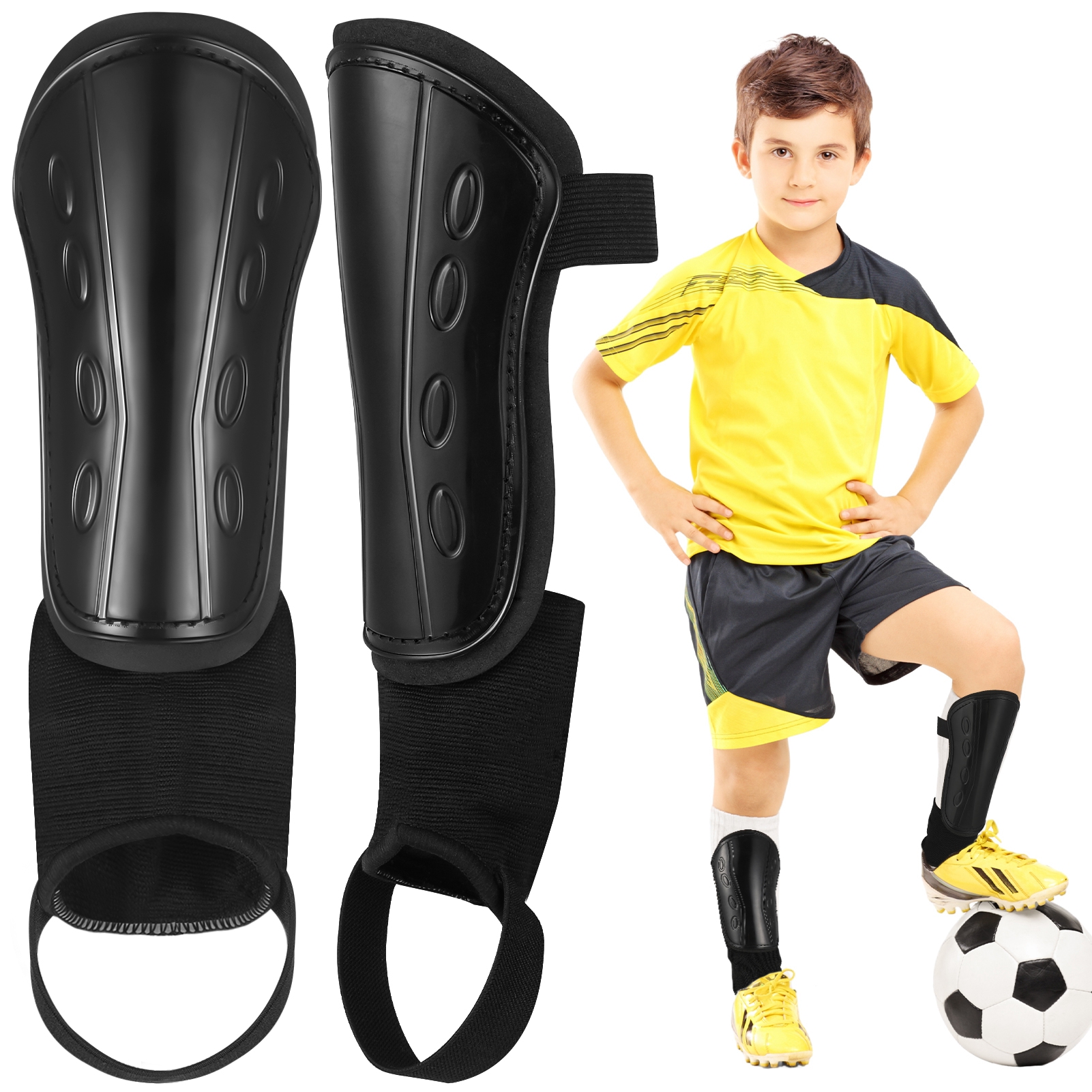 Soccer Shin Guards for Kids, Youth Boys Girls Shin Guards Slip in