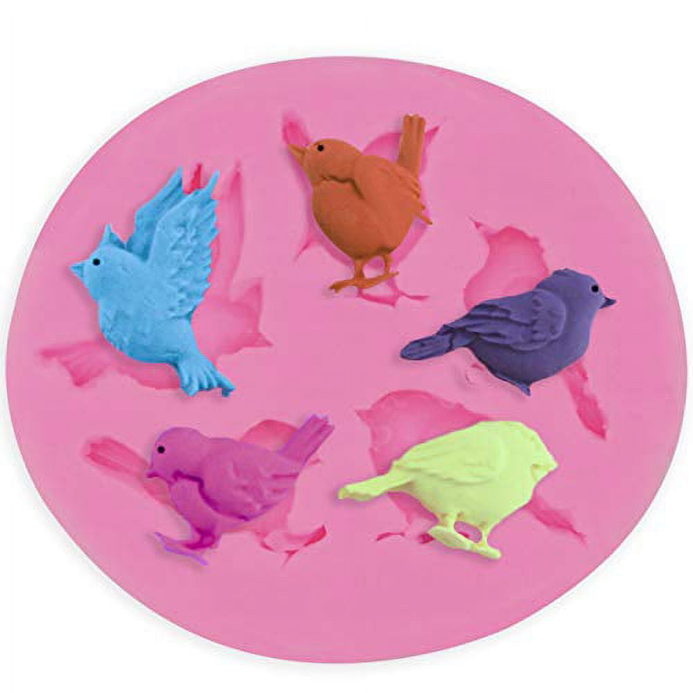 CLZOUD Baking Molds Silicone Shapes Cartoon Sea Creatures Silicone Mould  Fondant Cake Chocolate Cookie Decorating Mould Cake Tools Silica Gel Pink 