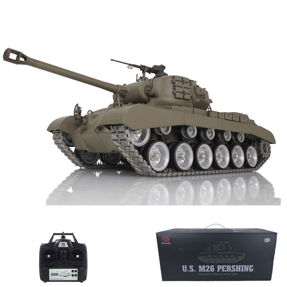 Henglong 1/16 7.0 Customized M26 Pershing BB IR RTR RC Tank 3838 Metal Tracks Wheels