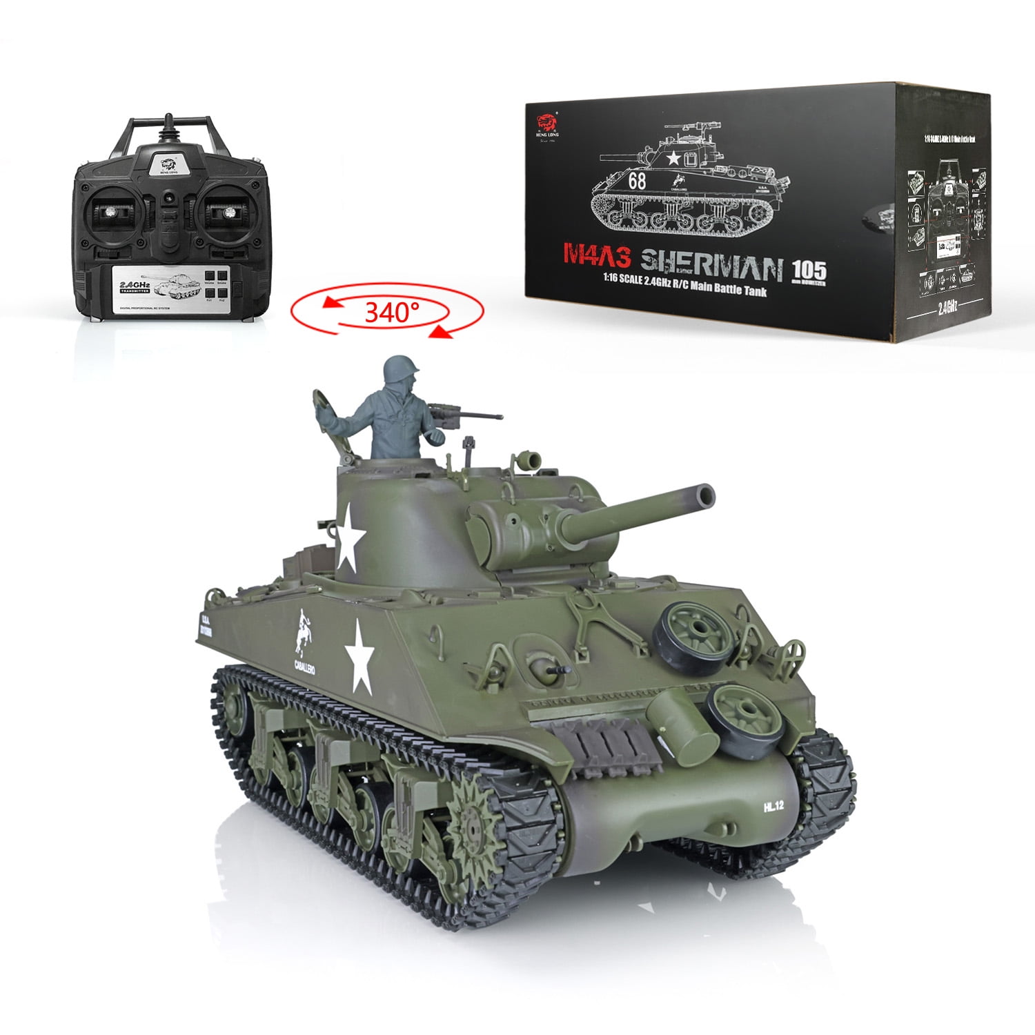 T*U様 1/16 M4 SHERMAN シャーマン RCタンク Yahoo!オークション - 未組立 タミヤ 1/16 RCタンク M4