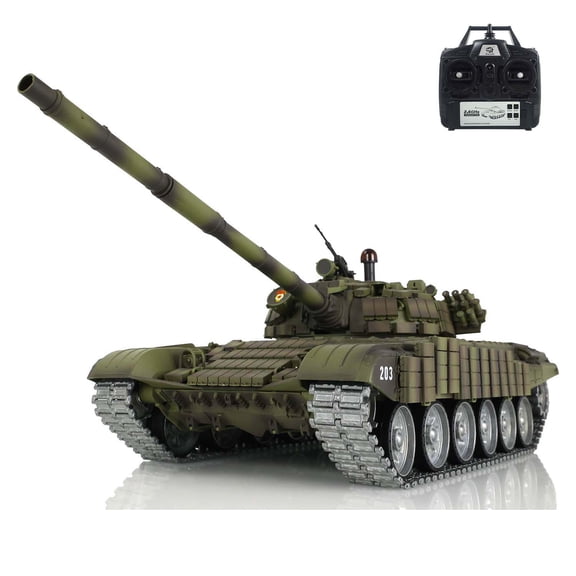 Henglong 1/16 RTR TK7.0 T72 RC BB IR Tank 3939 Armor Metal Tracks Wheels