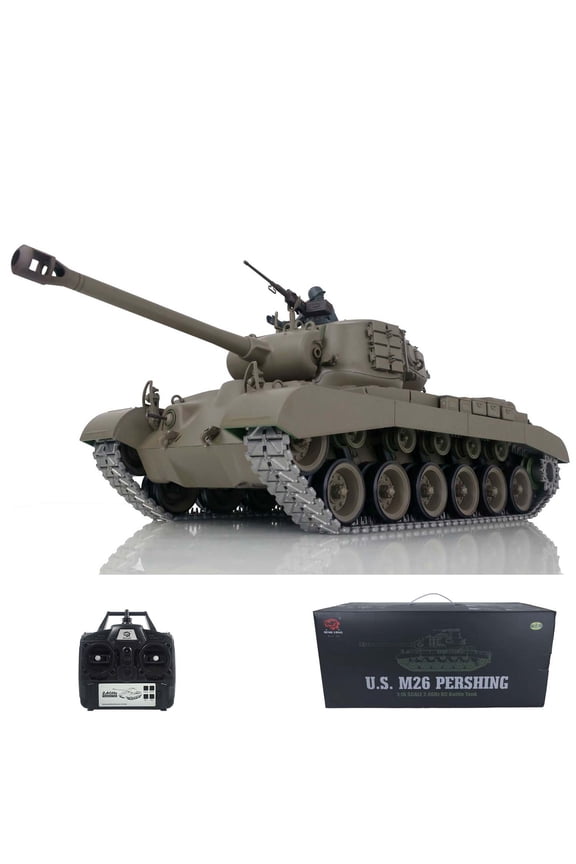 Henglong 1/16 Scale 7.0 Upgraded M26 Pershing RTR RC Tank 3838 Metal Tracks
