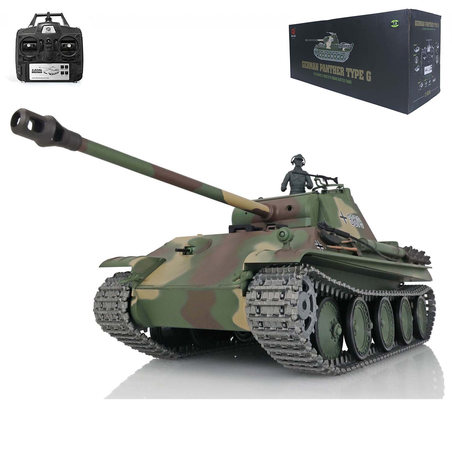 Henglong 1/16 TK7.0 German Panther G RTR RC Tank 3879